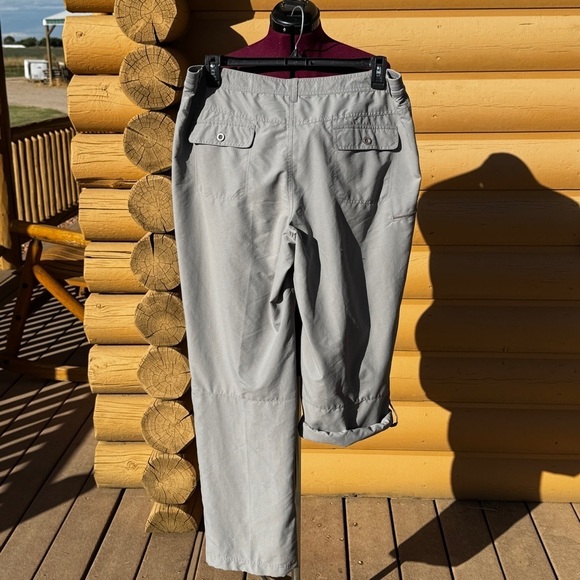 Cabela's PERFORMANCE Light Gray pants WOMENS,SIZE18,NO FLY ZONE,INSECT DEFENSE - Picture 3 of 11